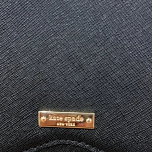 kate spade dress the part black glitter mask clutch bag purse nwot - Picture 9 of 9